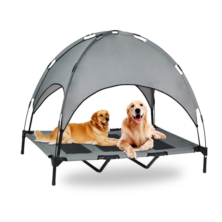 Tucker Murphy Pet™ Outdoor Dog Bed With Canopy, Elevated Dog Bed With Removable Canopy Shade